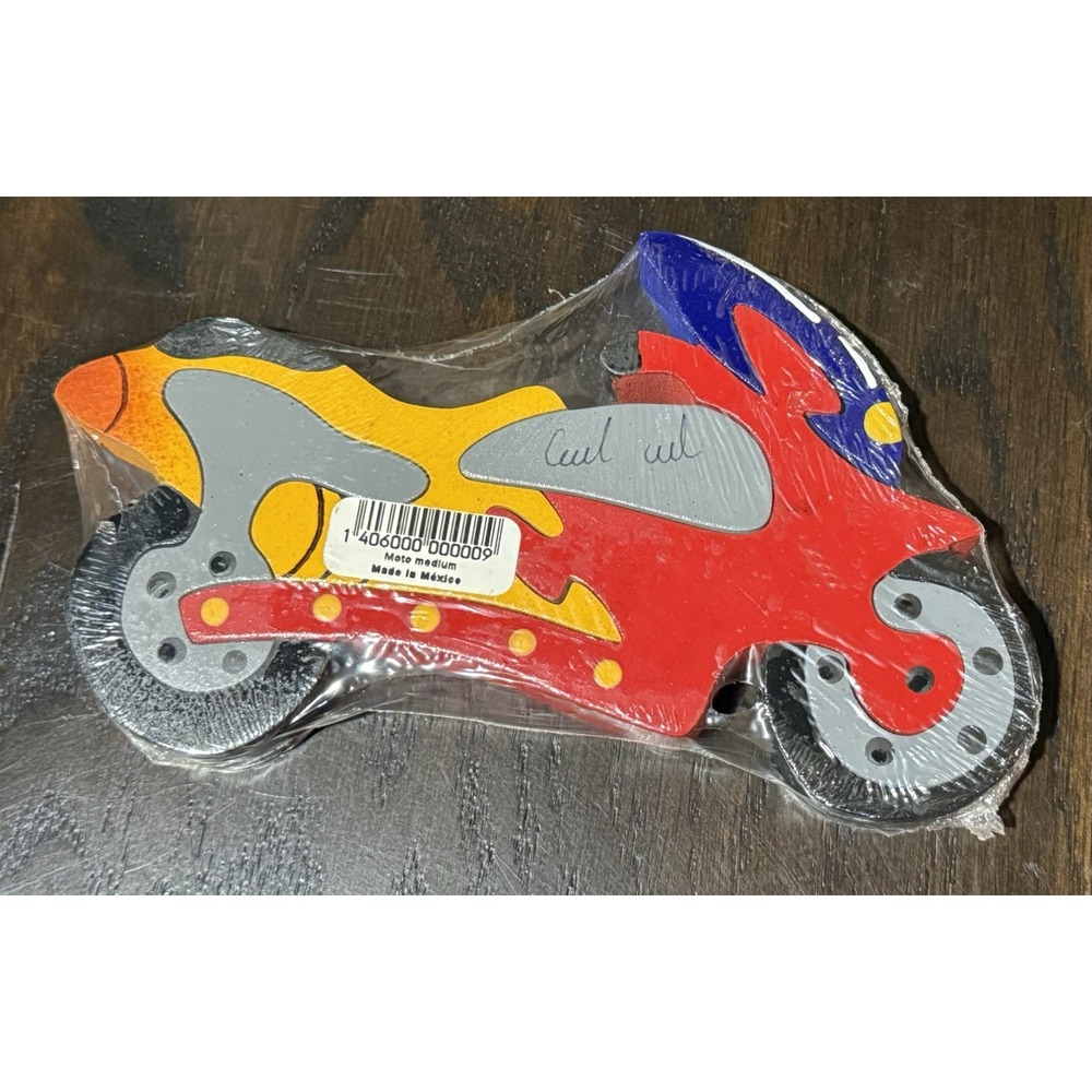 Caribbean Puzzles USA Motorcycle Wooden Jigsaw Puzzle Mexico Sealed Handmade